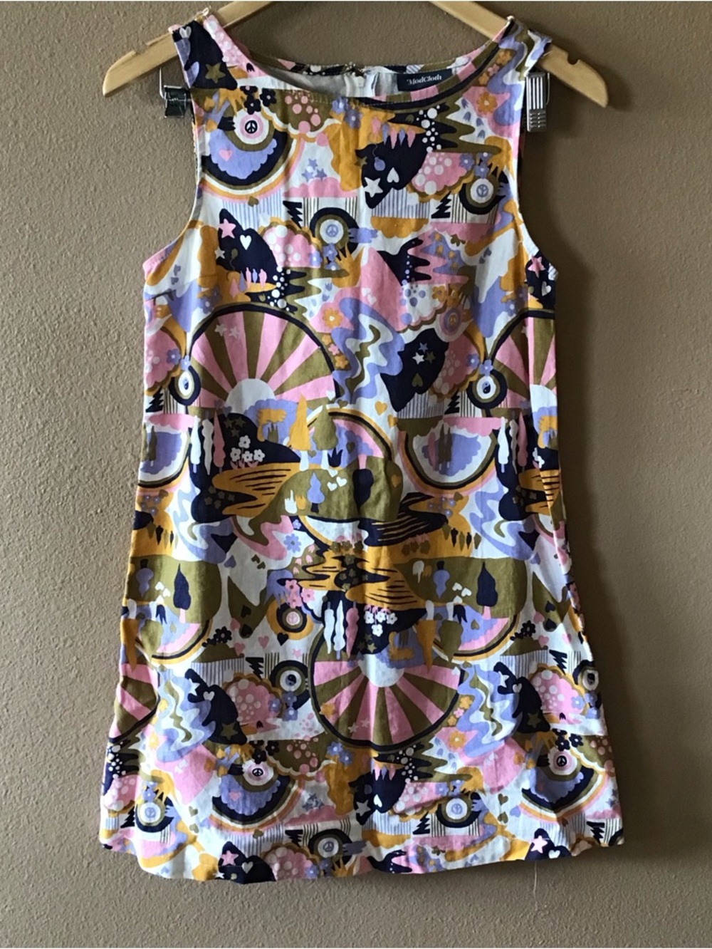 ModCloth Psychedelic Summer Sleeveless Dress (XS)